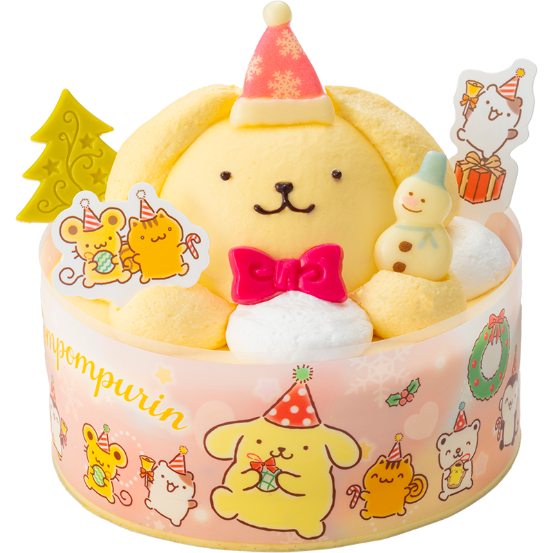 [4] ポムポムプリン　聖夜のカスタードクリームケーキプリン風味 4号